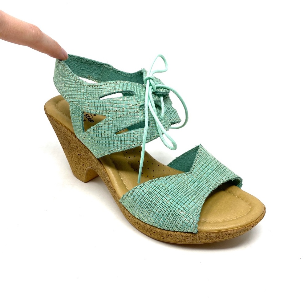 Spring Step Gerberas heeled sandals mint